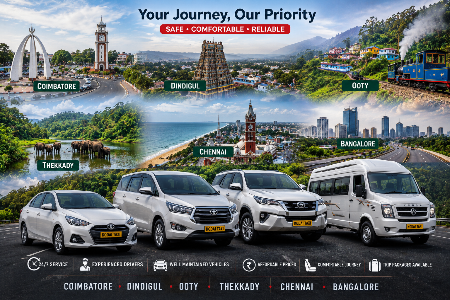 Kodaikanal Outstation Taxi